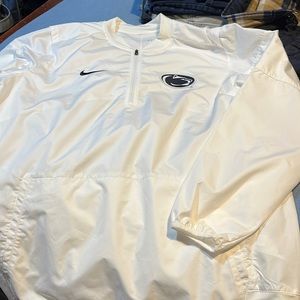 Nike Penn state coaches pull over white size large